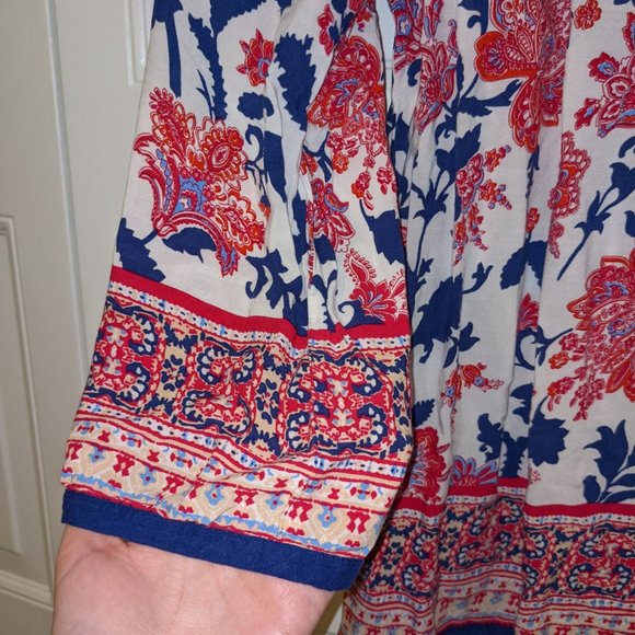 ❤️ EUC Artisan NY floral boho blouse - Picture 2 of 7